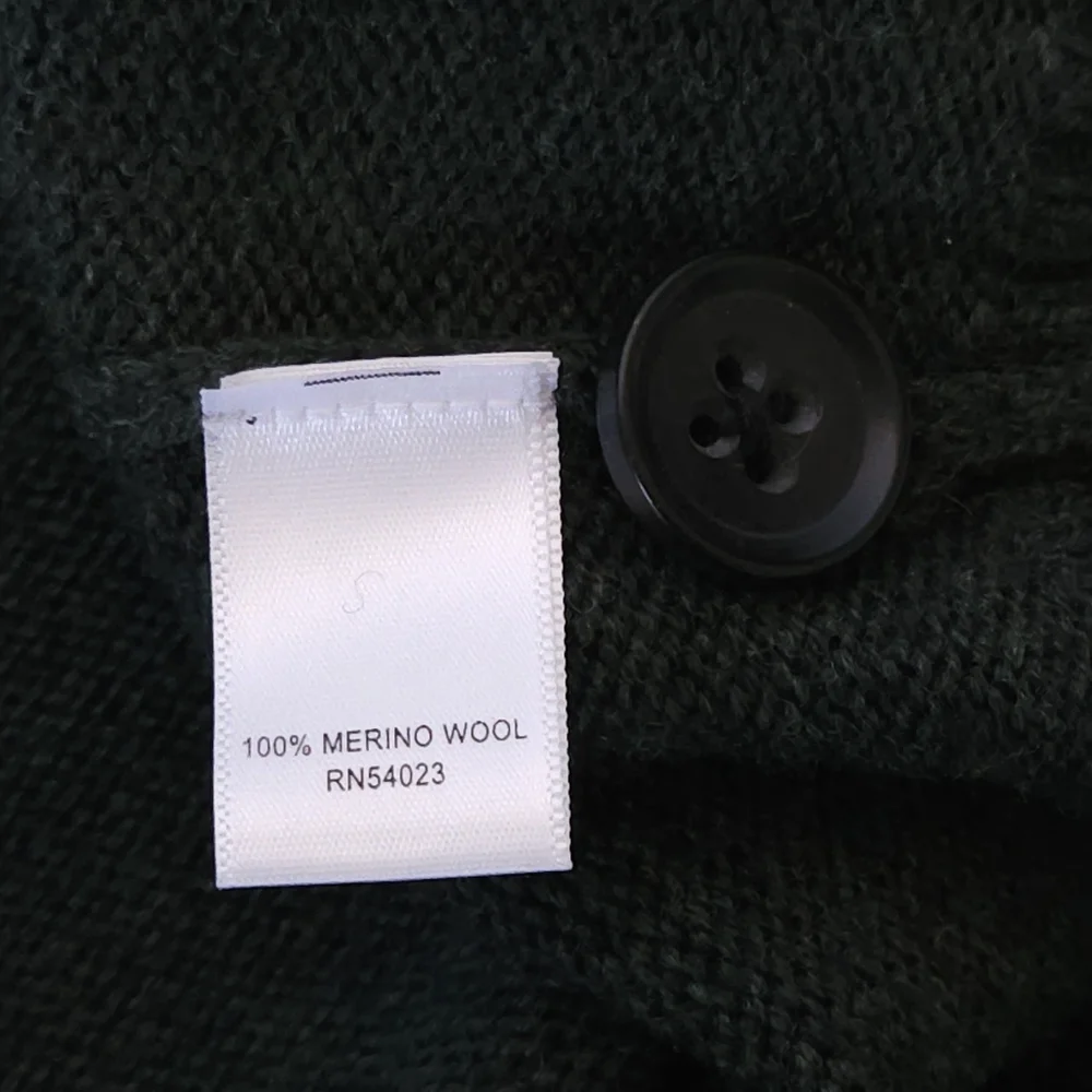 Banana Republic Merino‎ Wool Military Sweater Meduim Green Gorpcore Utility